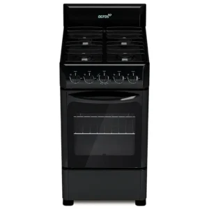 Estufa de Piso a Gas de 20" con 4 Quemadores y Horno Panorámico - Acros NAW1001B (Negro)